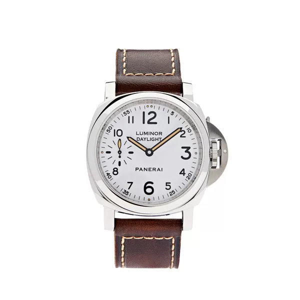 Panerai Luminor 8 Ngày Bộ Phiên Bản Đặc Biệt Ánh Sáng Ban Ngày Cơ Hướng Dẫn Sử Dụng Mặt Trắng Thép Không Gỉ Nam Đồng Hồ Đeo Tay PAM00785