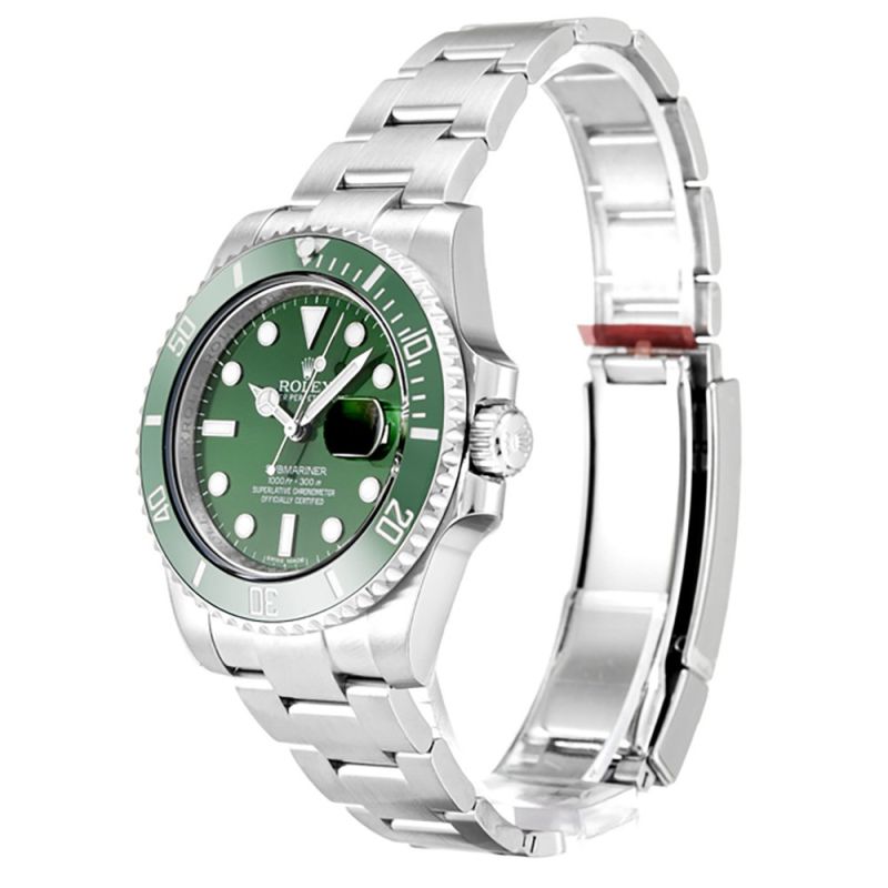 Rolex Submariner Hulk Hot Mechanical Automatic 2010 Green Dial Stainless Steel Unisex Wristwatch 116610LV