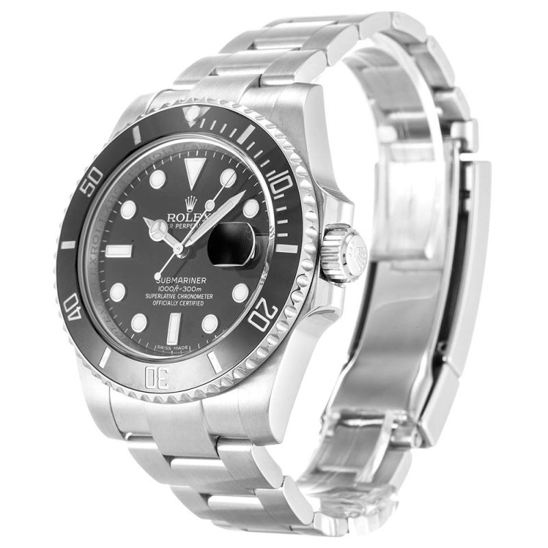 Rolex Submariner Mechanical Automatic 2010 Black Dial Stainless Steel Men Wristwatch 116610LN