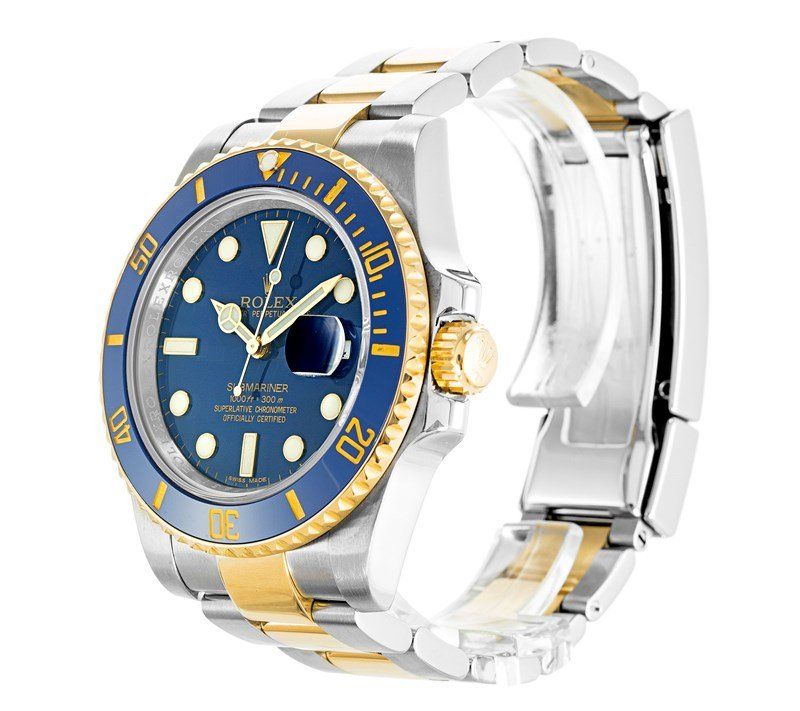 Rolex Submariner Mechanical Automatic 2009 Blue Dial Stainless Steel Men Wristwatch 116613LB