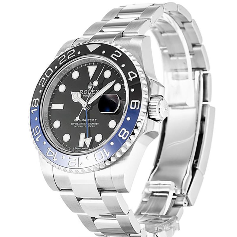 Rolex GMT-Master II Classic Batman Mechanical Automatic Black Dial Blue Bezel Oyster Men Wristwatch 116710BLNR