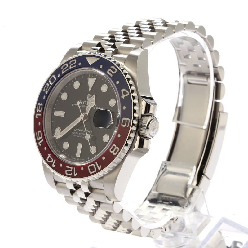 Rolex GMT-Master II Classic Pepsi Mechanical Automatic Black Dial Red Bezel Jubilee Men Wristwatch 126710BKSJ