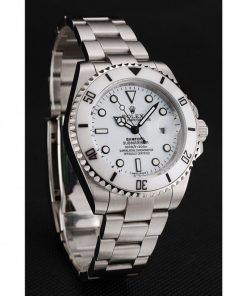 Rolex Submariner Fashion Mechanical Automatic White Dial Stainless Steel Men Wristwatch 1453863