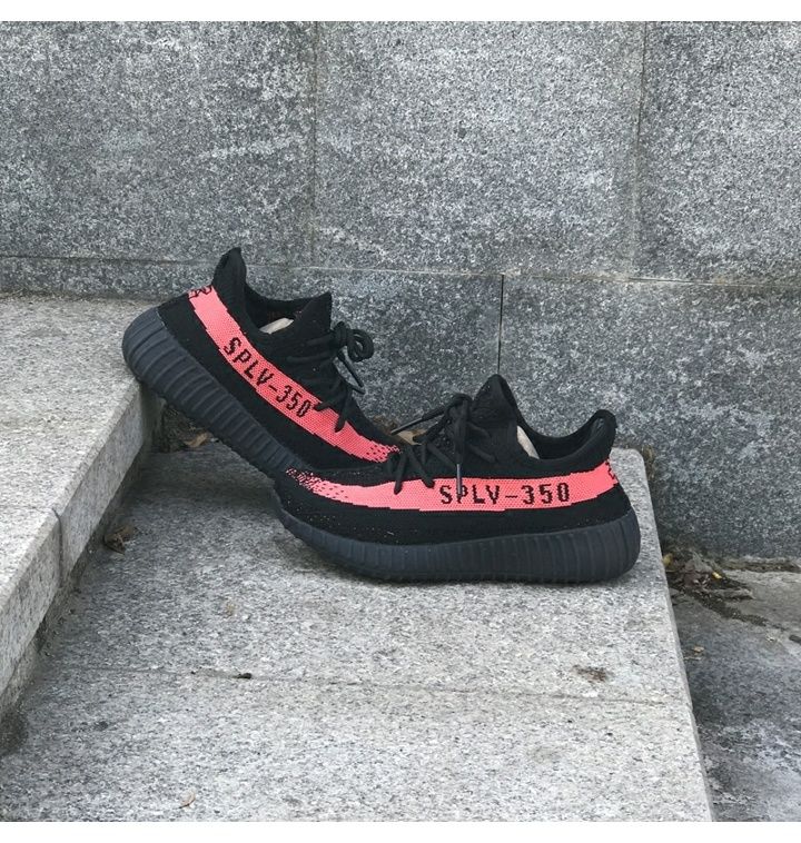 Giày thể thao nam Adidas Yeezy Boost 350 V2 2016 Core Black Red Primeknit BY9612