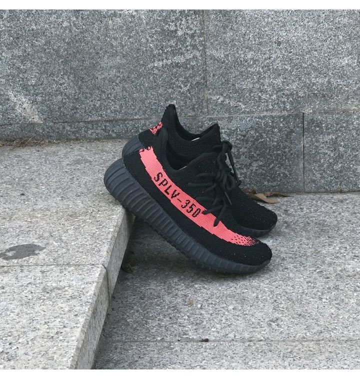 Giày thể thao nam Adidas Yeezy Boost 350 V2 2016 Core Black Red Primeknit BY9612