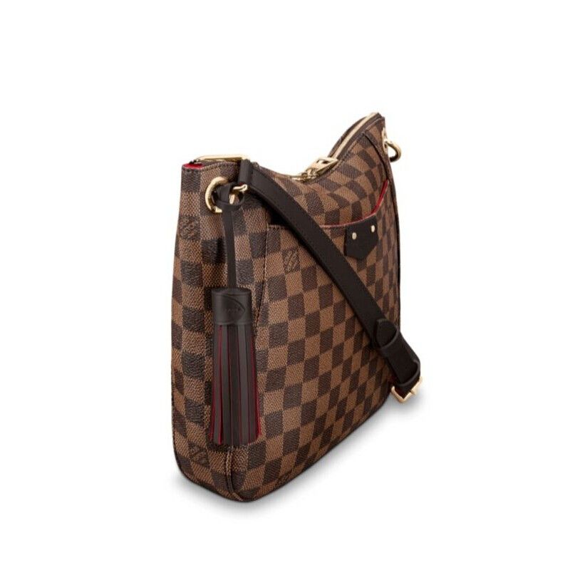 Louis Vuitton Damier Ebene South Bank Besace Brown Canvas Women Messenger Shoulder Bag N42230