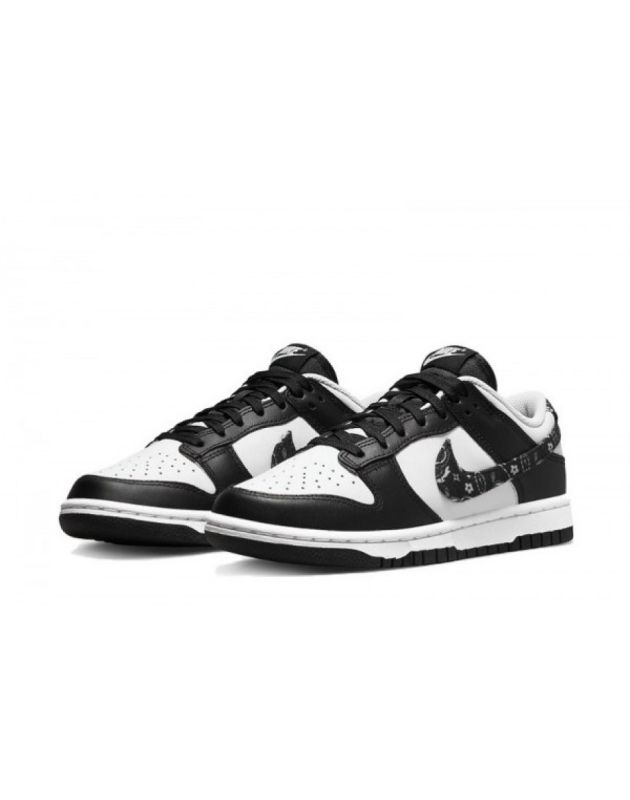 Nike SB Dunk Low 2022 Paisley Pack Black Leather Rubber Sole Casual Sneakers DH4401-100