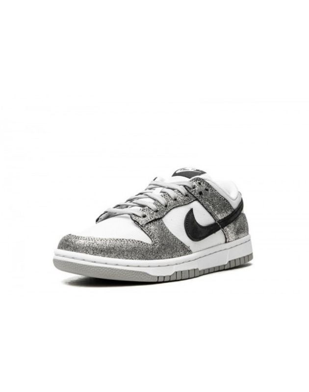 Nike SB Dunk Low 2021 Golden Gals Metallic Silver Canvas Rubber Sole Casual Sneakers DO5882-001