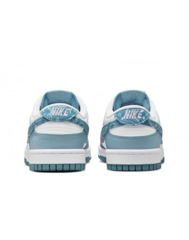 Nike SB Dunk Low 2022 Paisley Pack Worn Blue Leather Rubber Sole Casual Sneakers DH4401-101