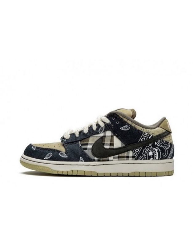 Nike SB Dunk Low X Travis Scott 2020 Cactus Jack Suede Rubber Sole Casual Sneakers CT5053-001