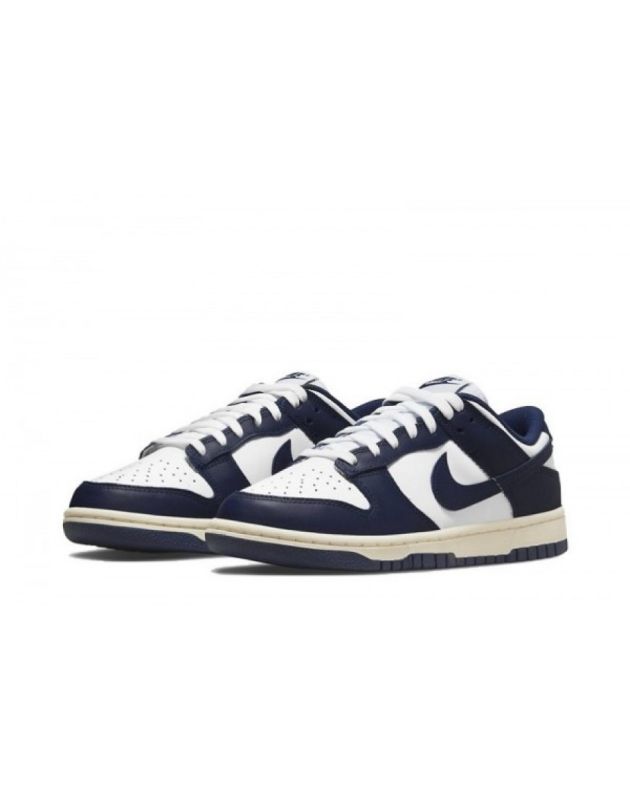 Nike SB Dunk Low 2022 Vintage Navy Leather Rubber Sole Casual Sneakers DD1503-115