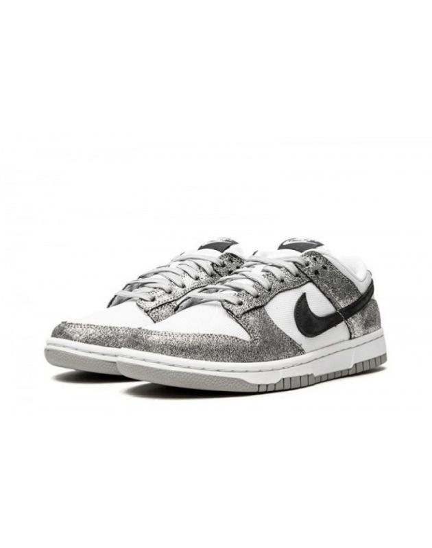 Nike SB Dunk Low 2021 Golden Gals Metallic Silver Canvas Rubber Sole Casual Sneakers DO5882-001