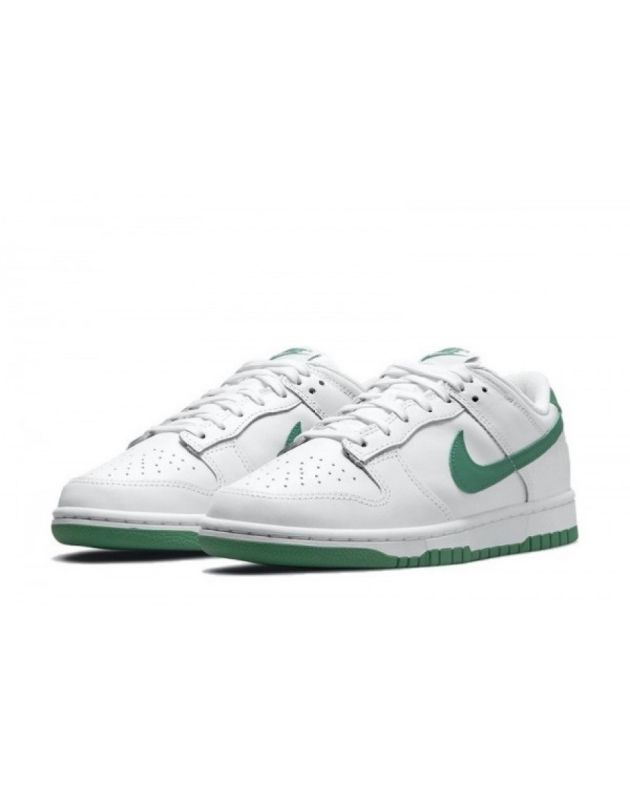 Nike SB Dunk Low 2021 White Green Noise Leather Rubber Sole Casual Sneakers DD1503-112