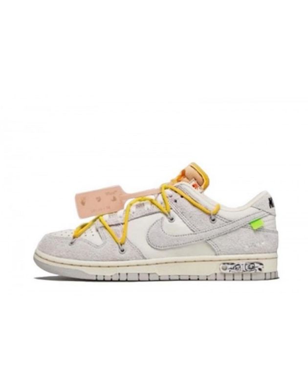 Nike X Off-White SB Dunk Low 2021 Lot 39 Canvas Rubber Sole Casual Sneakers DJ0950-109