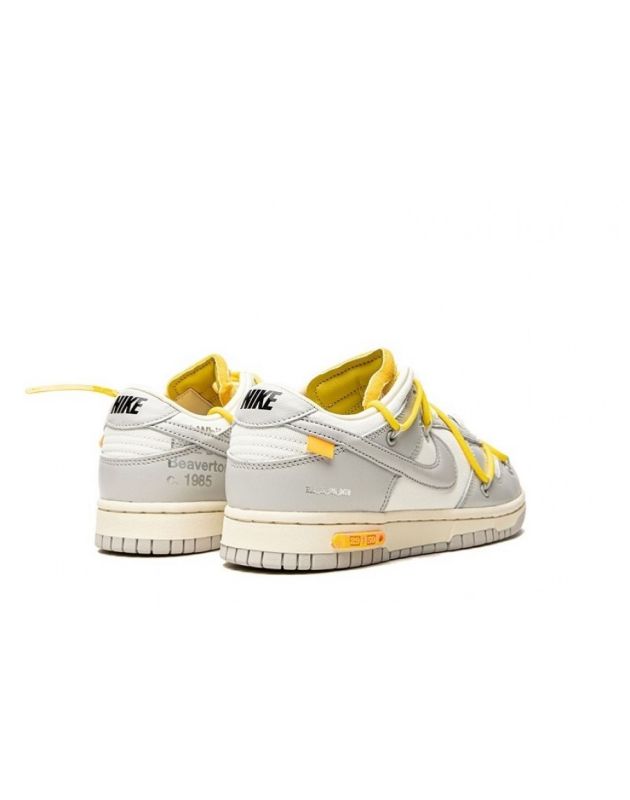 Nike X Off-White SB Dunk Low 2021 Lot 29 Canvas Rubber Sole Casual Sneakers DM1602-103