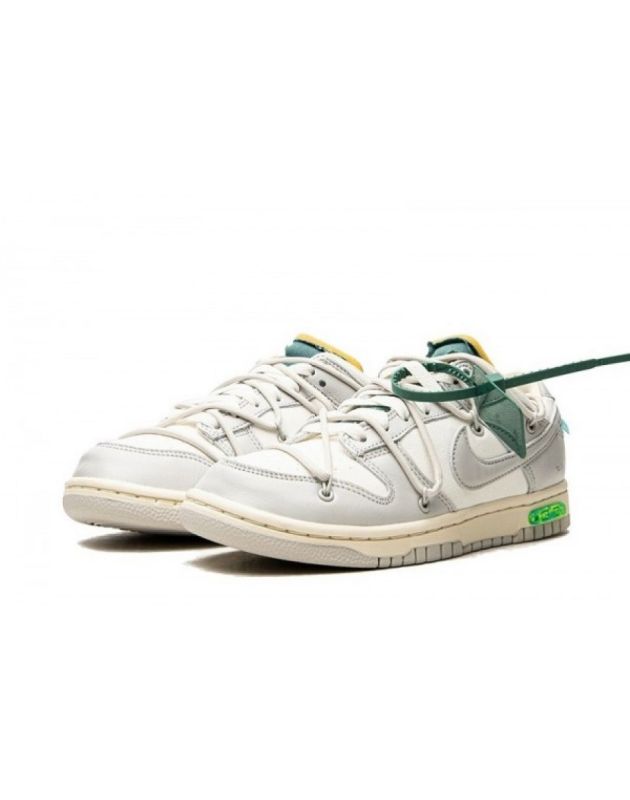 Nike SB Dunk Low X Off-White 2021 Lot 42 Canvas Rubber Sole Casual Sneakers DM1602-117