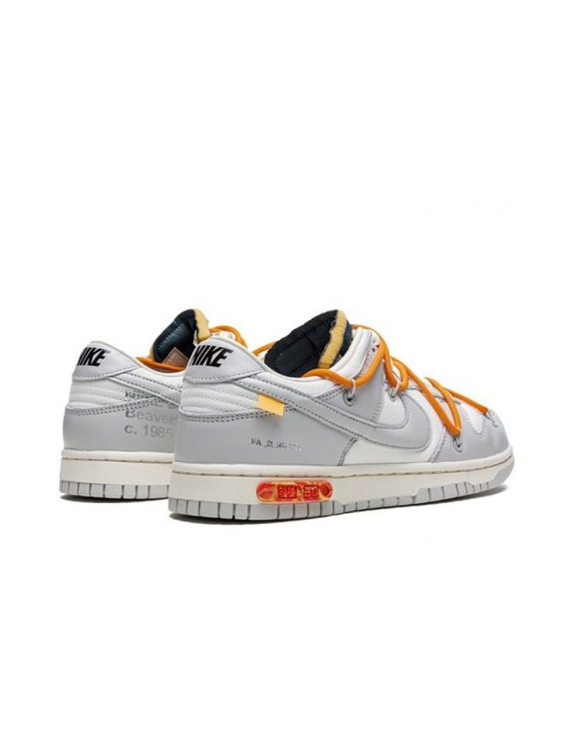 Nike X Off-White SB Dunk Low 2021 Lot 44 Canvas Rubber Sole Casual Sneakers DM1602-104