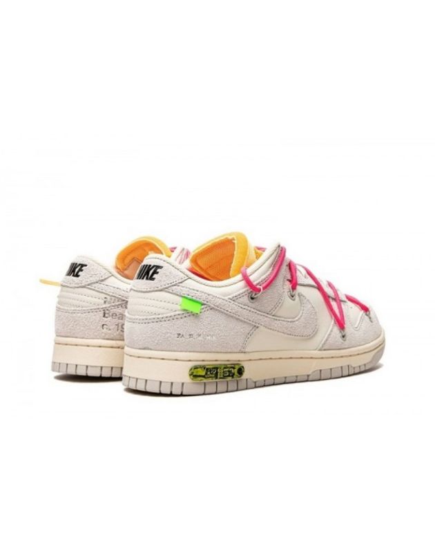 Nike SB Dunk Low X Off-White 2021 Lot 17 Canvas Rubber Sole Casual Sneakers DJ0950-117