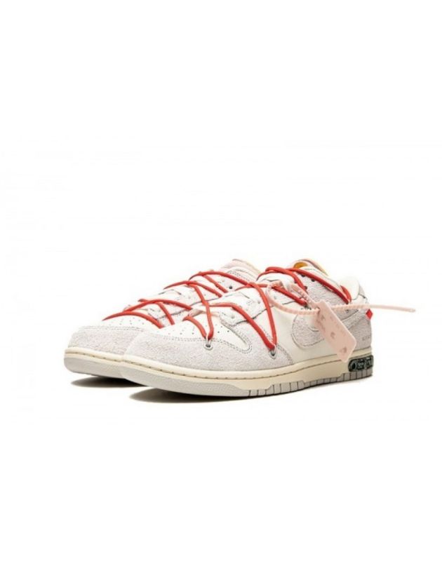 Nike X Off-White SB Dunk Low 2021 Lot 33 Canvas Rubber Sole Casual Sneakers DJ0950-118