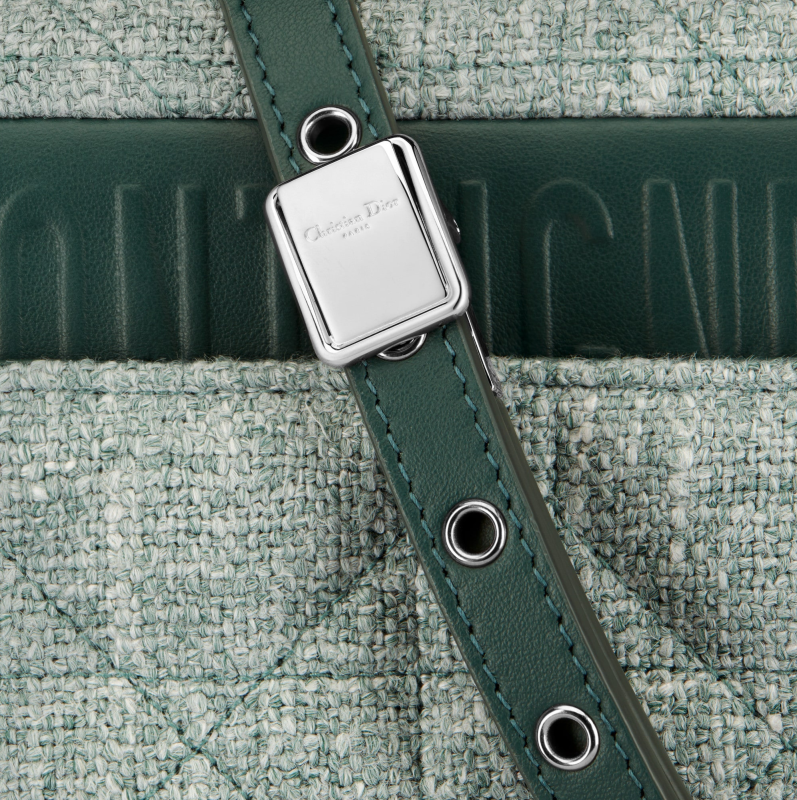 Christian Dior Caro Classic Small Green Canvas Women Crossbody Bag M9241PWEX_M924