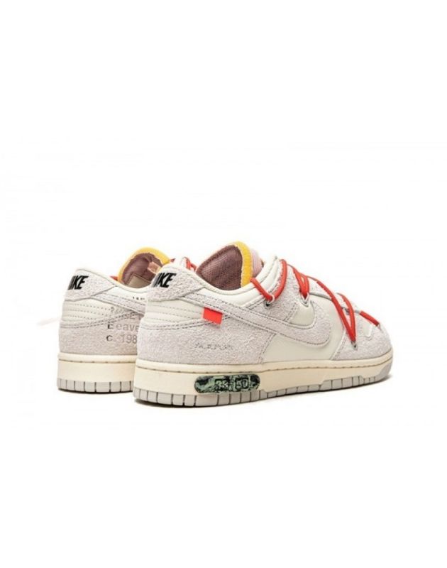Nike X Off-White SB Dunk Low 2021 Lot 33 Canvas Rubber Sole Casual Sneakers DJ0950-118
