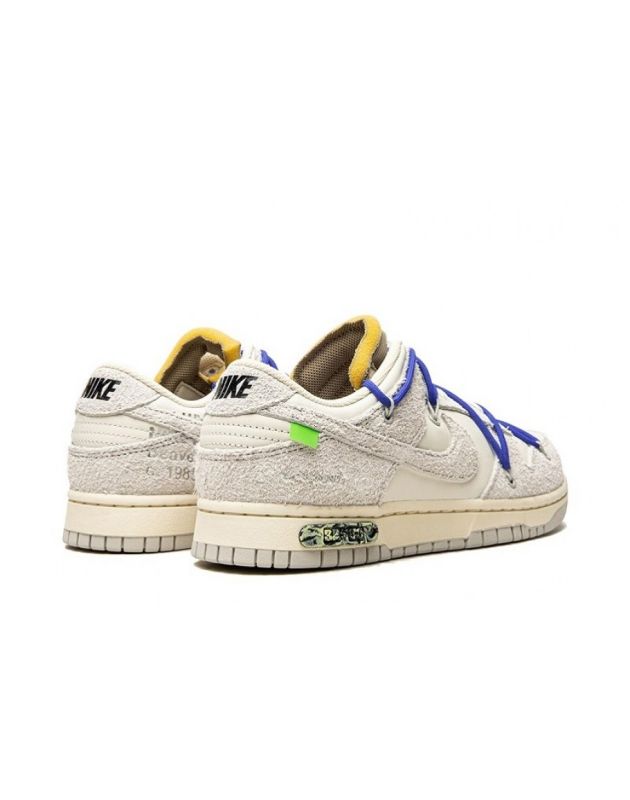 Nike X Off-White SB Dunk Low 2021 Lot 32 Canvas Rubber Sole Casual Sneakers DJ0950-104