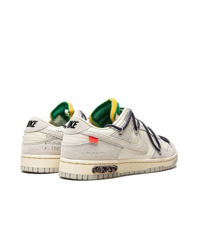 Nike SB Dunk Low X Off-White 2021 Lot 20 Canvas Rubber Sole Casual Sneakers DJ0950-115