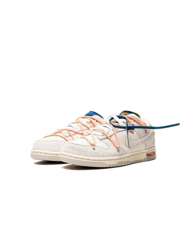 Nike SB Dunk Low X Off-White 2021 Lot 19 Canvas Rubber Sole Casual Sneakers DJ0950-119