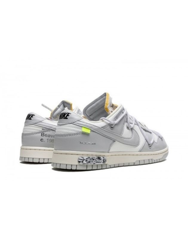 Nike X Off-White SB Dunk Low 2021 Lot 49 Canvas Rubber Sole Casual Sneakers DM1602-123