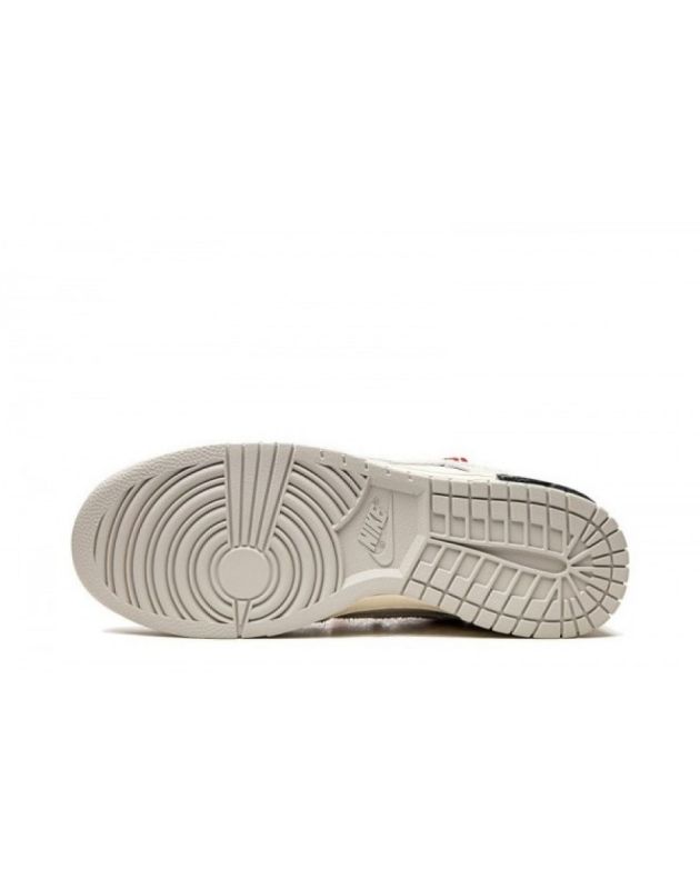 Nike X Off-White SB Dunk Low 2021 Lot 33 Canvas Rubber Sole Casual Sneakers DJ0950-118