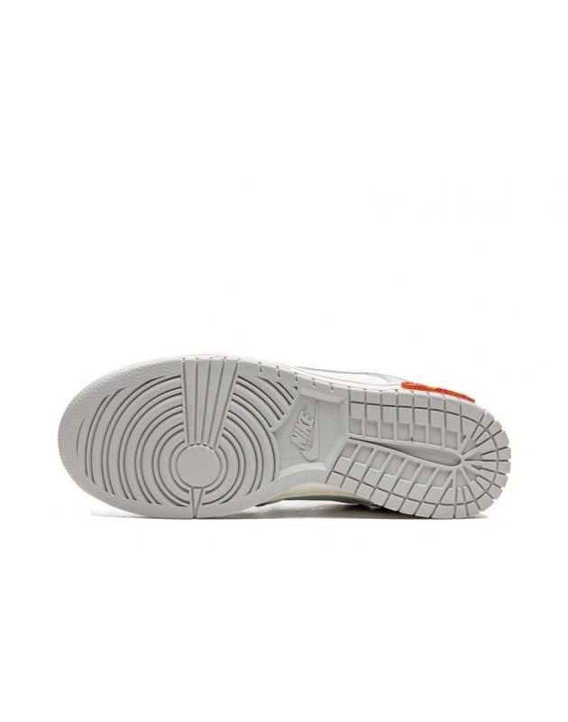 Nike X Off-White SB Dunk Low 2021 Lot 44 Canvas Rubber Sole Casual Sneakers DM1602-104