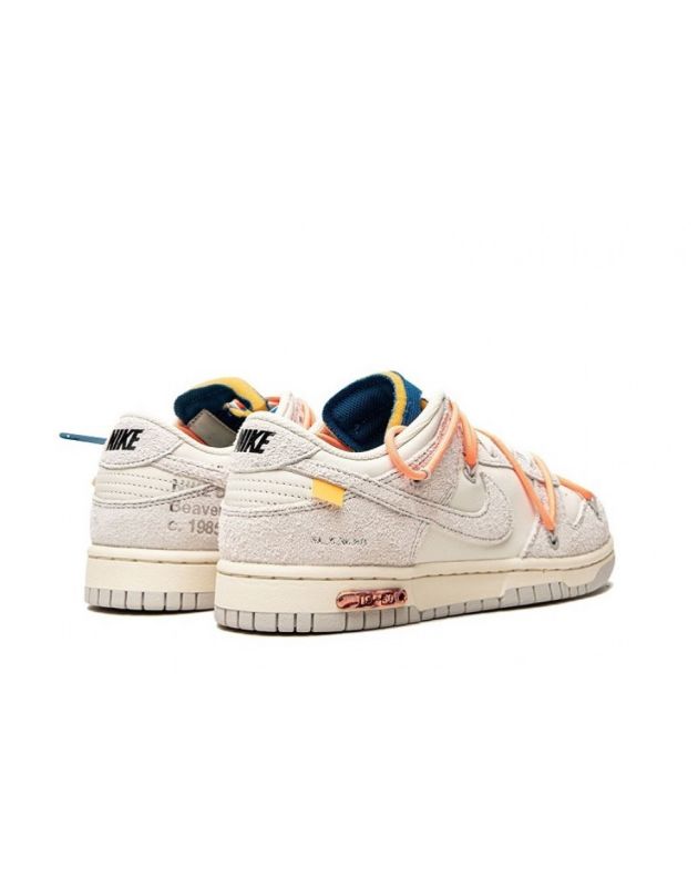 Nike SB Dunk Low X Off-White 2021 Lot 19 Canvas Rubber Sole Casual Sneakers DJ0950-119