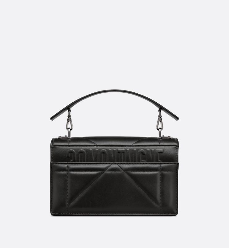 Christian Dior 30 Motaigne Vintage Small Black Lambskin Women Box Crossbody Bag M9224BNNA_M900