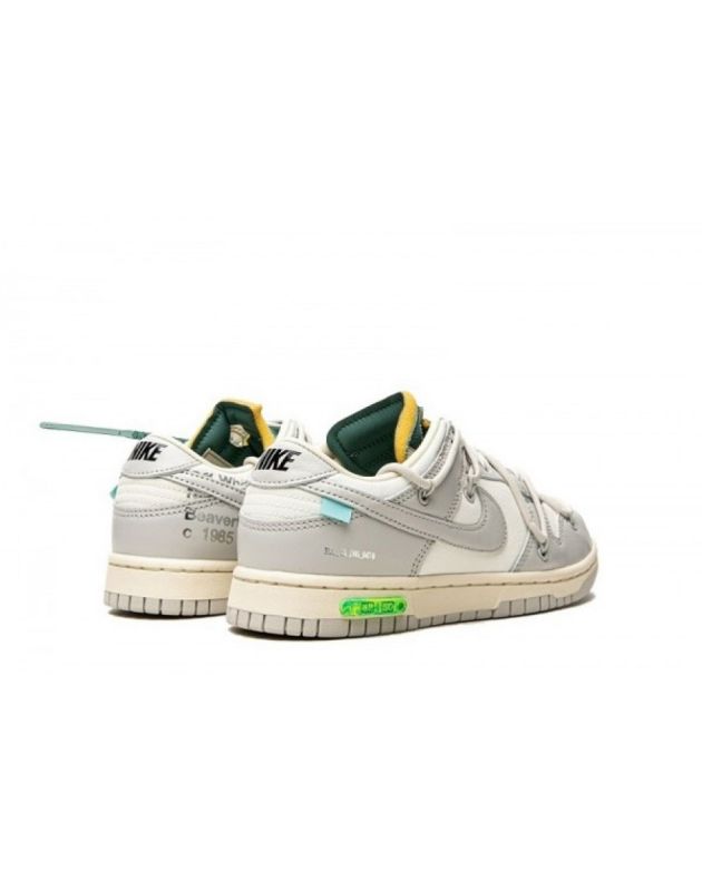 Nike SB Dunk Low X Off-White 2021 Lot 42 Canvas Rubber Sole Casual Sneakers DM1602-117