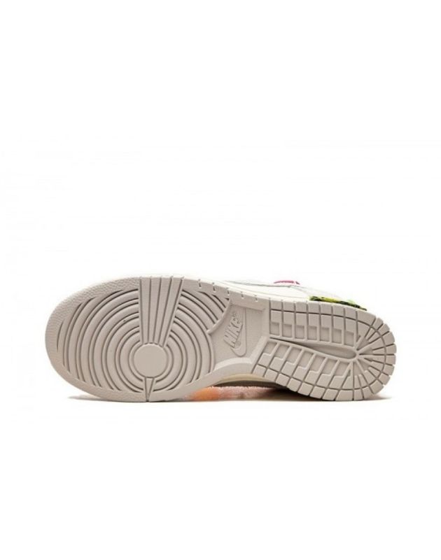 Nike SB Dunk Low X Off-White 2021 Lot 17 Canvas Rubber Sole Casual Sneakers DJ0950-117