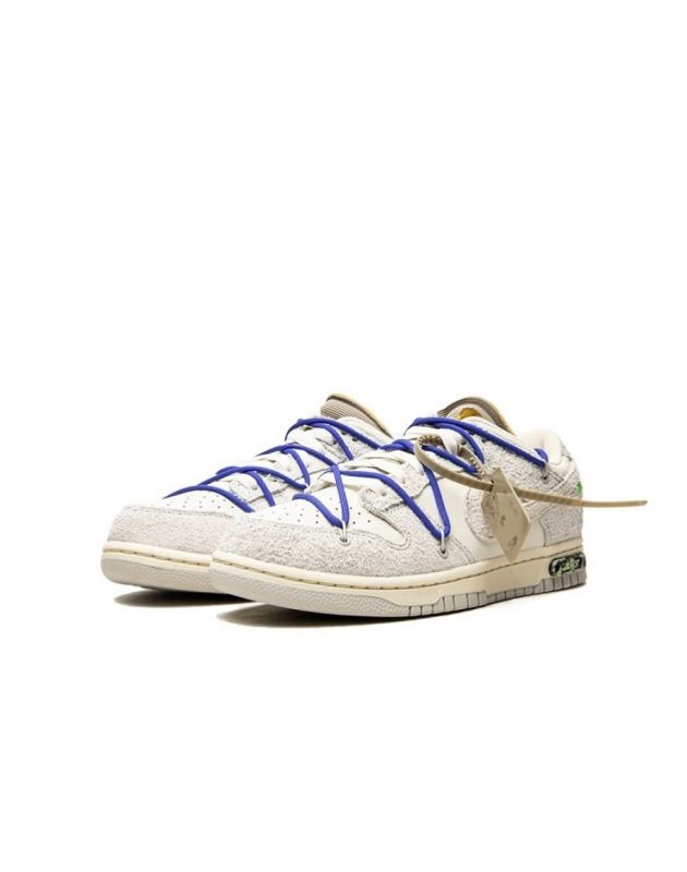 Nike X Off-White SB Dunk Low 2021 Lot 32 Canvas Rubber Sole Casual Sneakers DJ0950-104