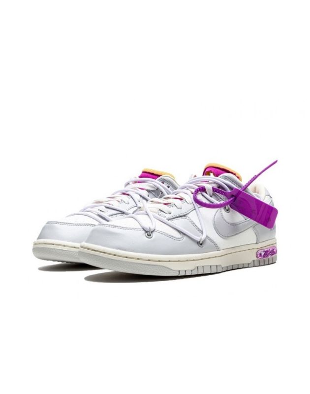 Nike SB Dunk Low X Off-White 2021 Lot 3 Canvas Rubber Sole Casual Sneakers DM1602-118