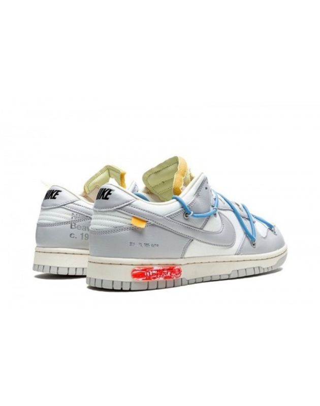 Nike SB Dunk Low X Off-White 2021 Lot 5 Canvas Rubber Sole Casual Sneakers DM1602-113