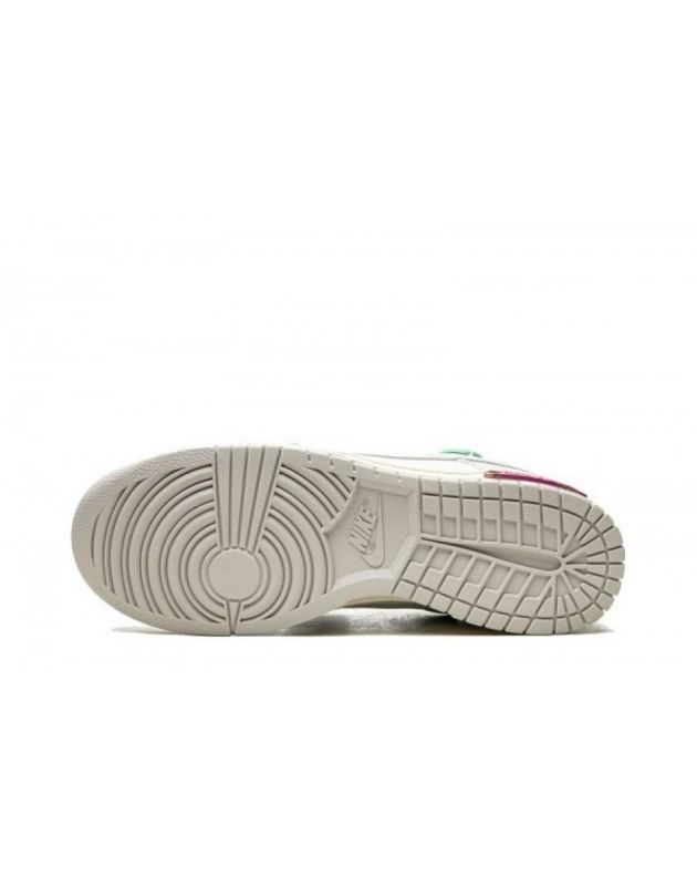 Nike SB Dunk Low X Off-White 2021 Lot 4 Canvas Rubber Sole Casual Sneakers DM1602-114