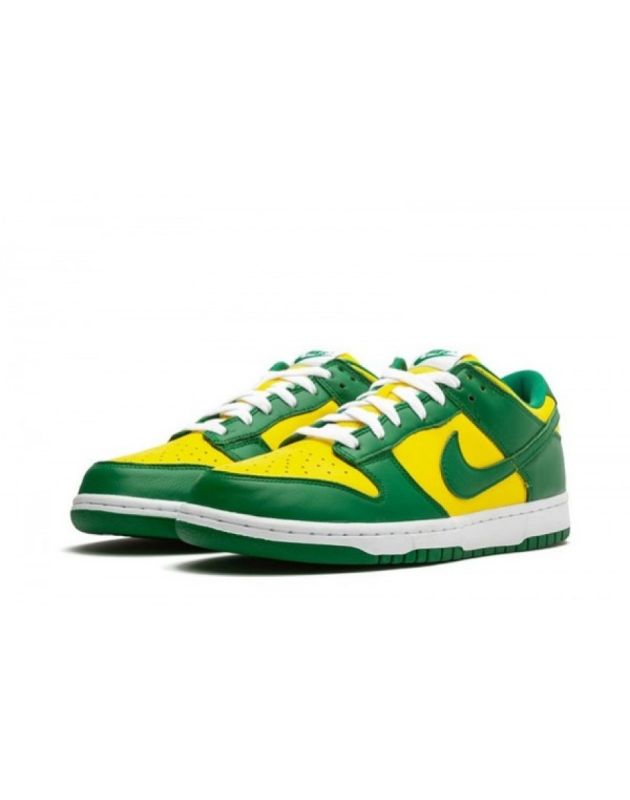Nike SB Dunk Low 2020 Brazil Leather Rubber Sole Casual Sneakers CU1727-700