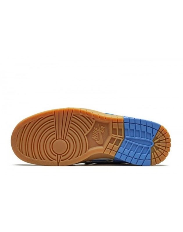 Nike SB Dunk Low X Off-White 2020 UNC Couro Falso Air Sole Tênis Casual CU6015-100