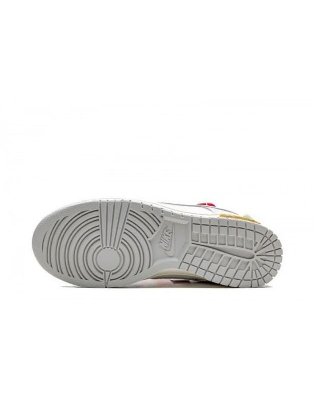 Nike SB Dunk Low X Off-White 2021 Lot 6 Canvas Rubber Sole Casual Sneakers DM1602-110