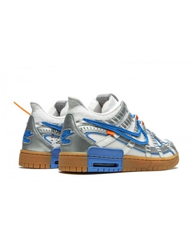 Nike SB Dunk Low X Off-White 2020 UNC Couro Falso Air Sole Tênis Casual CU6015-100