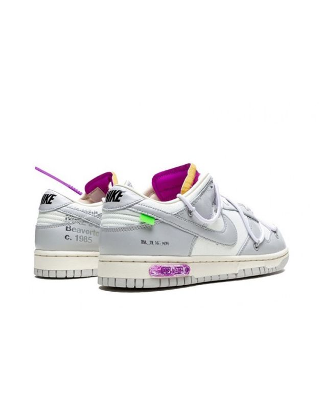 Nike SB Dunk Low X Off-White 2021 Lot 3 Canvas Rubber Sole Casual Sneakers DM1602-118