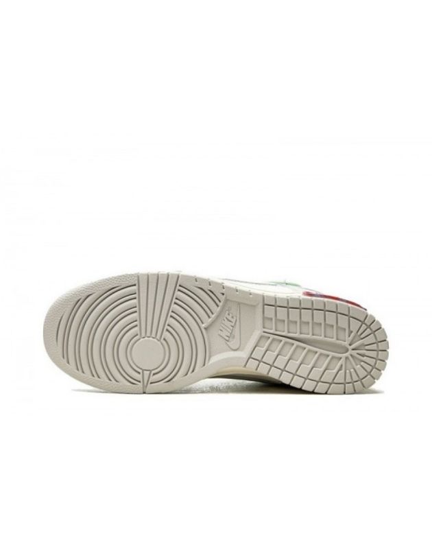 Nike SB Dunk Low X Off-White 2021 Lot 7 Canvas Rubber Sole Casual Sneakers DM1602-108