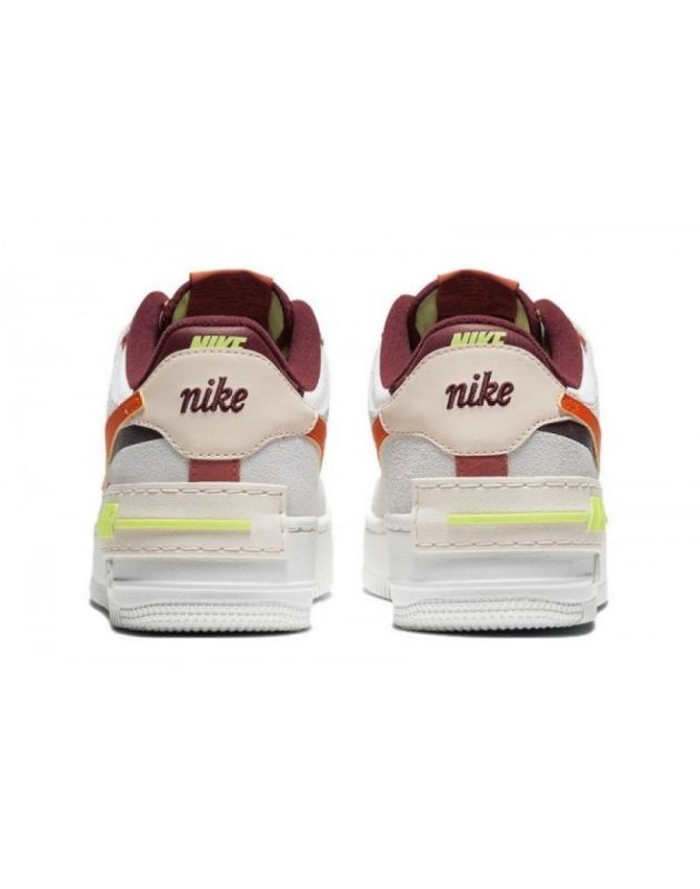 Nike Air Force 1 Low Shadow 2021 Orange Pearl Leather Rubber Sole Casual Sneakers CU8591-600