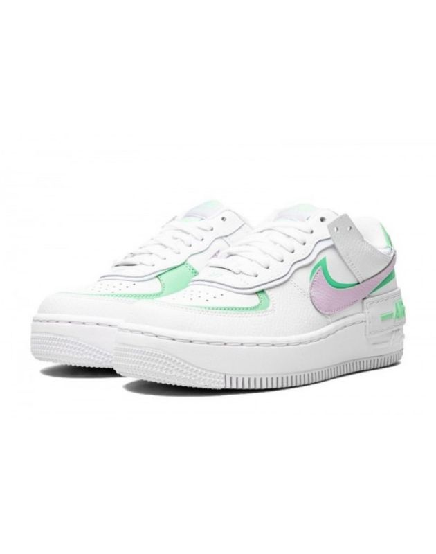 Nike Air Force 1 Low Shadow 2021 Infinite Lilac Football Grey Leather Rubber Sole Casual Sneakers CU8591-103