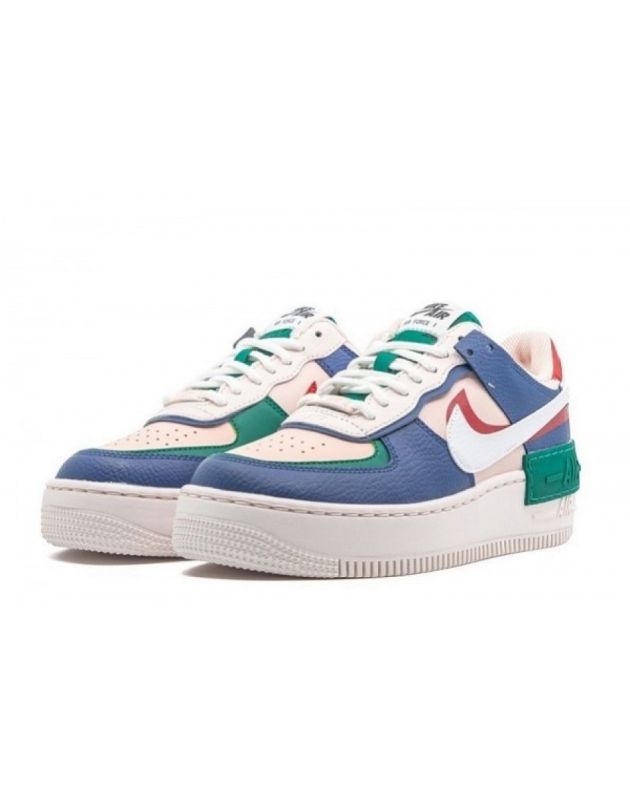 Nike Air Force 1 Low Shadow 2019 神秘海軍藍皮革橡膠底休閒運動鞋 CI0919-400