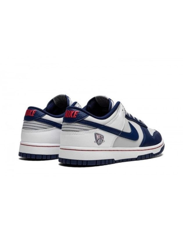 Nike SB Dunk Low X NBA 75th Anniversary Brooklyn Nets 2021 Blue Void Leather Rubber Sole Casual Sneakers DD3363-001