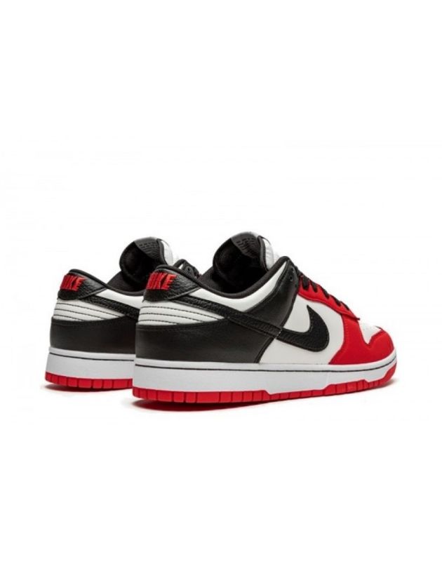 Nike SB Dunk Low X NBA 75th Anniversary Chicago 2021 Chile Red Leather Rubber Sole Casual Sneakers DD3363-100